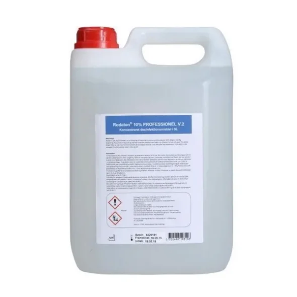Overfladedesinfektion, Rodalon, 10 % v2, klar, 5000 ml x 4stk/krt