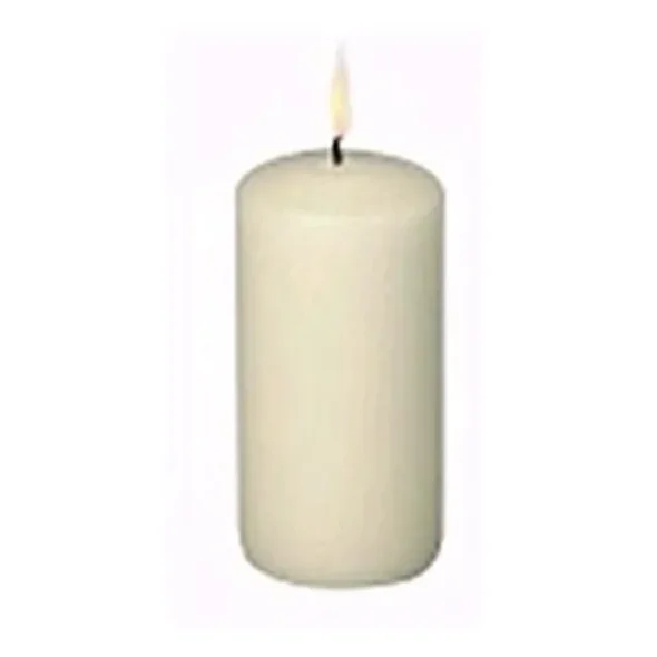 Bloklys, 12cm, 6cm, champagne, 35 timer, 12stk/kolli