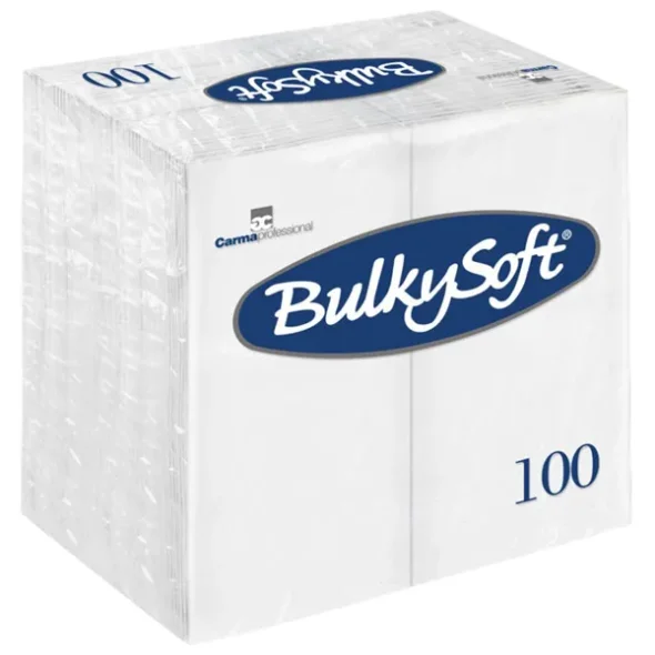 Middagsserviet, Gastro-Line, 2-lags, 1/8 fold, 40x40cm, hvid, 2000 stk