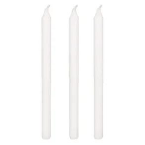 Rustiklys 12 timer, hvid, 29 cm 50 stk