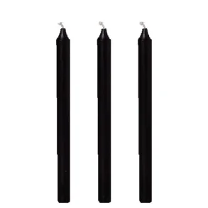 Rustiklys 11 timer, sort, 29 cm 50 stk