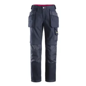 Dame buks med hylsterlommer Sort Canvas+