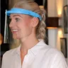 Visir CE godkendt, bl, med vippefunktion med 3 skrme