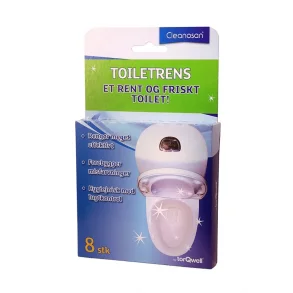 Cleanosan toiletrense tabs med duft, 8 stk/pak