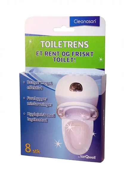 Cleanosan toiletrense tabs med duft, 8 stk/pak