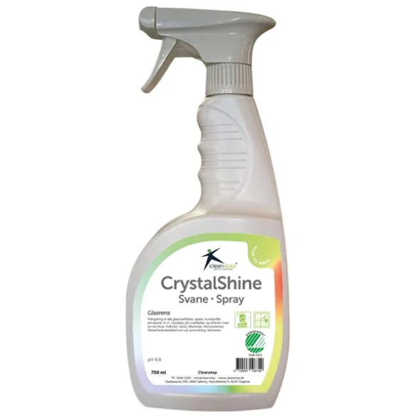 Crystal Shine 750 ml  m/spray Svanemrket glasrens