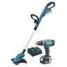Kombo-kit slagboremaskine x grstrimmer 3,0Ah-batteri & oplader