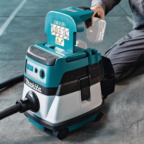 MAKITA Stvsuger li-ion  18V X2  98 mbar  8 l  L klasse