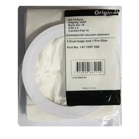 Stvsugerposer GD 10  Back 10 Liter,5 stk/pak -  20 pakker