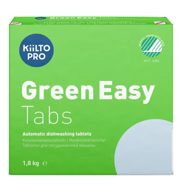 Opvasketabs Kiilto Green Easy Tabs Svanemrket 100 stk/pak 