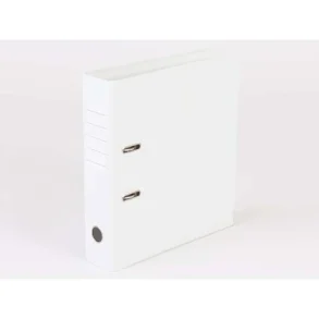 Mappe A4 Hvid metalskinne, 75mm ryg