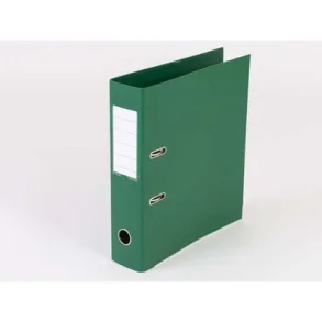 Mappe A4 Gr�n metalskinne, 75mm ryg