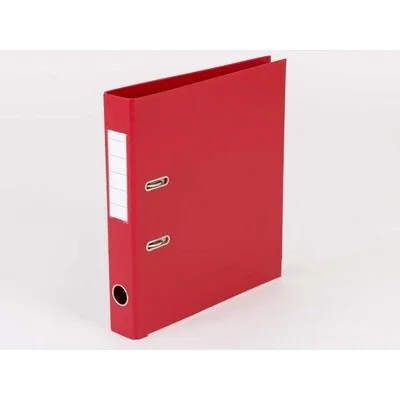 Mappe A4 R�d metalskinne, 50 mm ryg