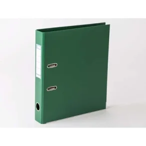 Mappe A4 Gr�n metalskinne, 50 mm ryg