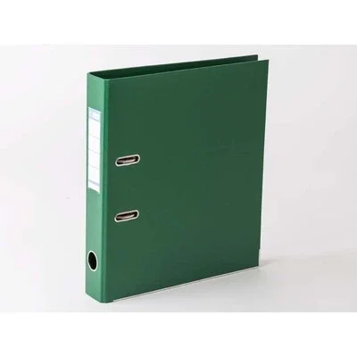 Mappe A4 Gr�n metalskinne, 50 mm ryg