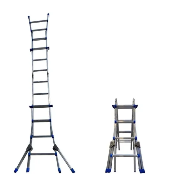 Teleskopstige Alu 4x5 trin, 5,3 meter