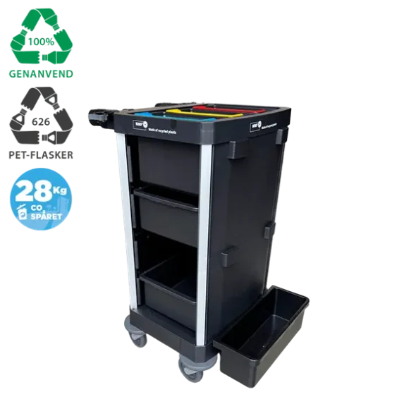 Nordic Recycle Trolley 2.0 - small ekskl. dre