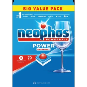 Opvasketabs NEOPHOS POWER ESSENTIAL TABLETTER 70stk/pak