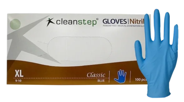 Nitrilhandsker, Cleanstep uden pudder Bl, XLarge 100 stk/pak