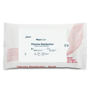 WipeClean Chlorine Disinfection 20x30cm 10stk/pak