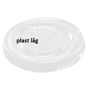 Plastlg til dressingbger 60 ml 62 mm PET Klar