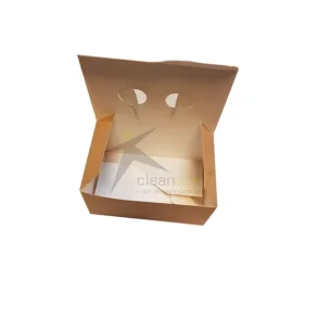 Pommes boks m lg 14x9.3x6.4cm brun 500 stk