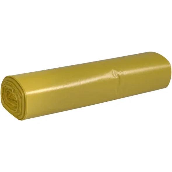 Sk, ABENA Poly-Line, 70 l, gul, LDPE/genanvendt, 57,5x100cm