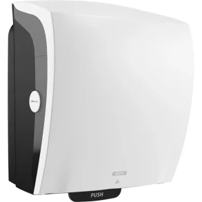 Dispenser, Katrin, 21,6x32,2x39,7cm, hvid, plast, til hndklderuller touchfree