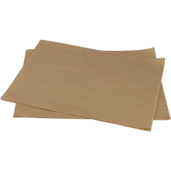 Burgerpapir, 30x40cm, ubleget, papir/virgin, 500 ark, u/TRYK