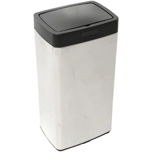 Affaldsspand, stl, rustfrit stl, 45 l, sort lg, med sensorfunktion