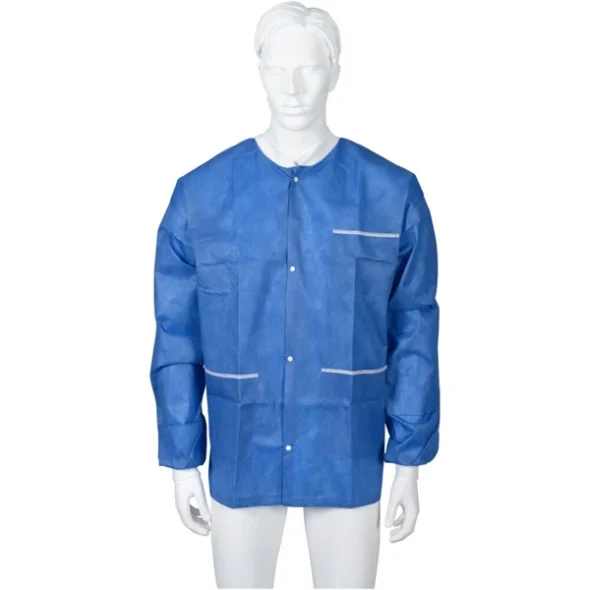 Varmejakke m/lange rmer  XL mrkebl engagngs 48stk