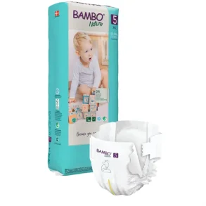 Brneble, tapeble, miljmrket, Bambo Nature, 5, tall pack, 132 stk