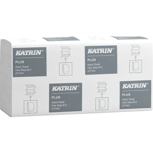 Katrin Plus 87303 hndkldeark M2, Z-fold, 2-lags 3024 ark