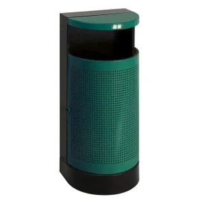 Affaldsspand, V-part, brandsikker, grn, 60L