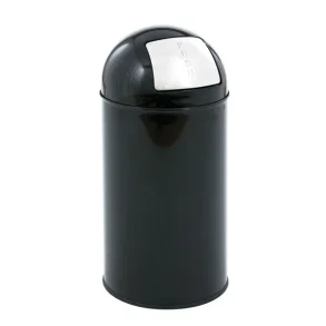 Affaldsspand, med push lg, sort 40 l