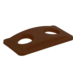 Plast lg, Rubbermaid, med 2 huller,brun