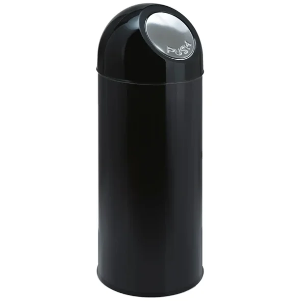 Affaldsspand med push lg sort 55 L