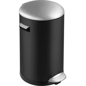 Pedalspand sort brstet stl 20 l