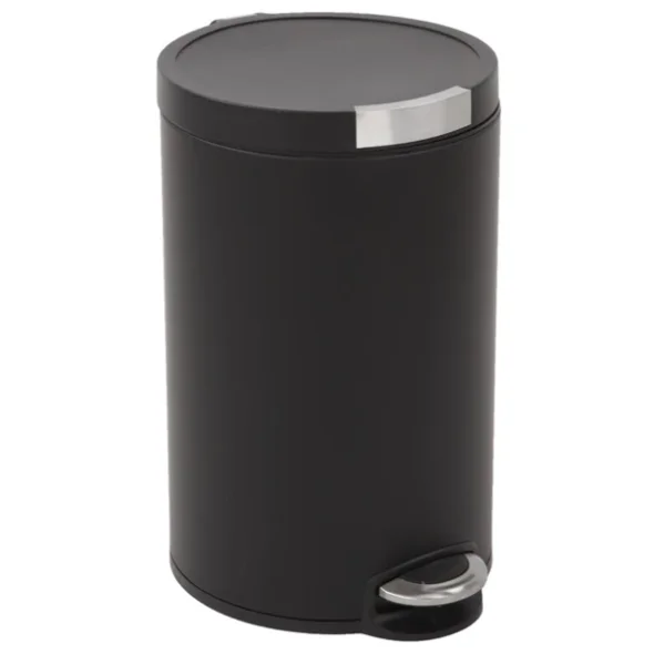 Pedalspand, EKO Artistic, sort, pulverlakeret stl, 12 l
