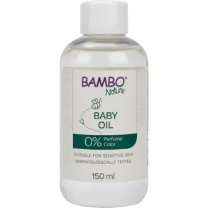 Babyolie, Bambo Nature, 150 ml, uden farve og parfume 6stk