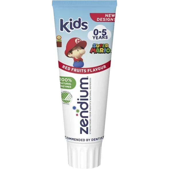 Tandpasta, Zendium Kids, 75 ml, 0-5 r, 1000 ppm  12stk/kolli