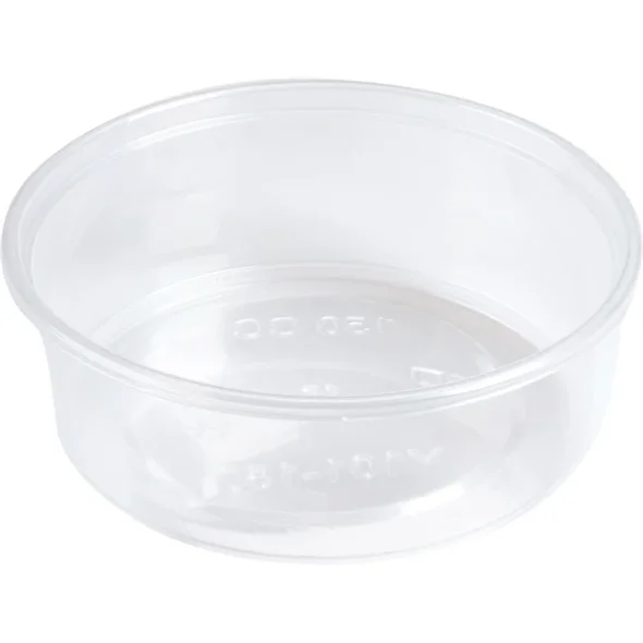 Bger, 3,1cm, 10,1cm, 125 ml, 125 ml, klar, PP 1000stk/kolli