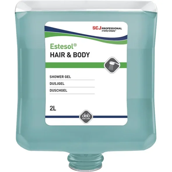 Deb Hr og bodyshampoo, med farve & parfume, 2000 ml 