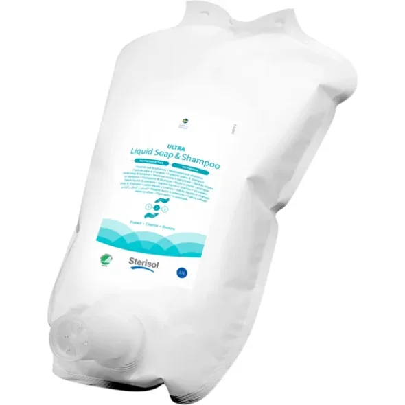 Hr og bodyshampoo, Sterisol, uden farve og parfume, 2500 ml, x 2 stk/krt