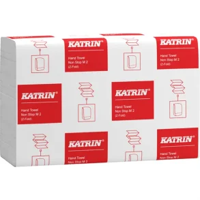 Hndkldeark, Katrin, 2-lags, Z-fold, 25,5x20,3cm, 8,5 cm, hvid, 100% nyfiber