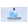 TPE Engangshandsker, L, bl, pudderfri, 200 stk. pr. pk.