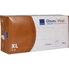 Vinylhandsker, uden pudder XLarge, 100 stk