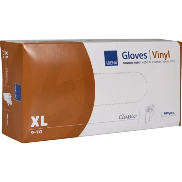 Vinylhandsker, uden pudder XLarge, 100 stk