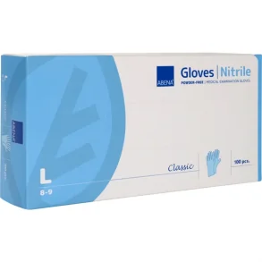 Nitrilhandsker Classic Str Large Bl 100 stk/pak
