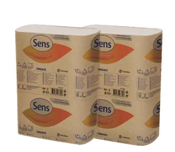 Selpak Hndkldeark hvid FSC 2 lags, 2400 ark, 19x21 cm -45 kolli-palle